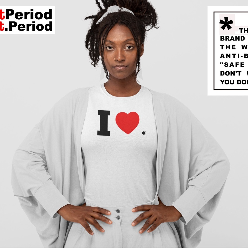 IHeart. Tees in white